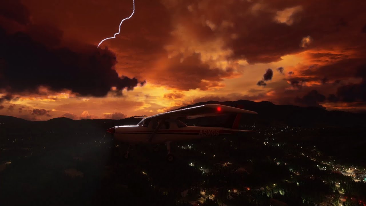 Microsoft Flight Simulator Hallowing Landing Challenge in Transylvania