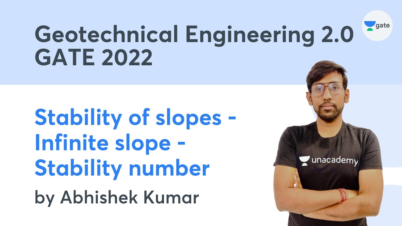 L7 | Stability of slopes - Infinite slope - Stability number | Geotechnical Engineering 2.0 Module-6