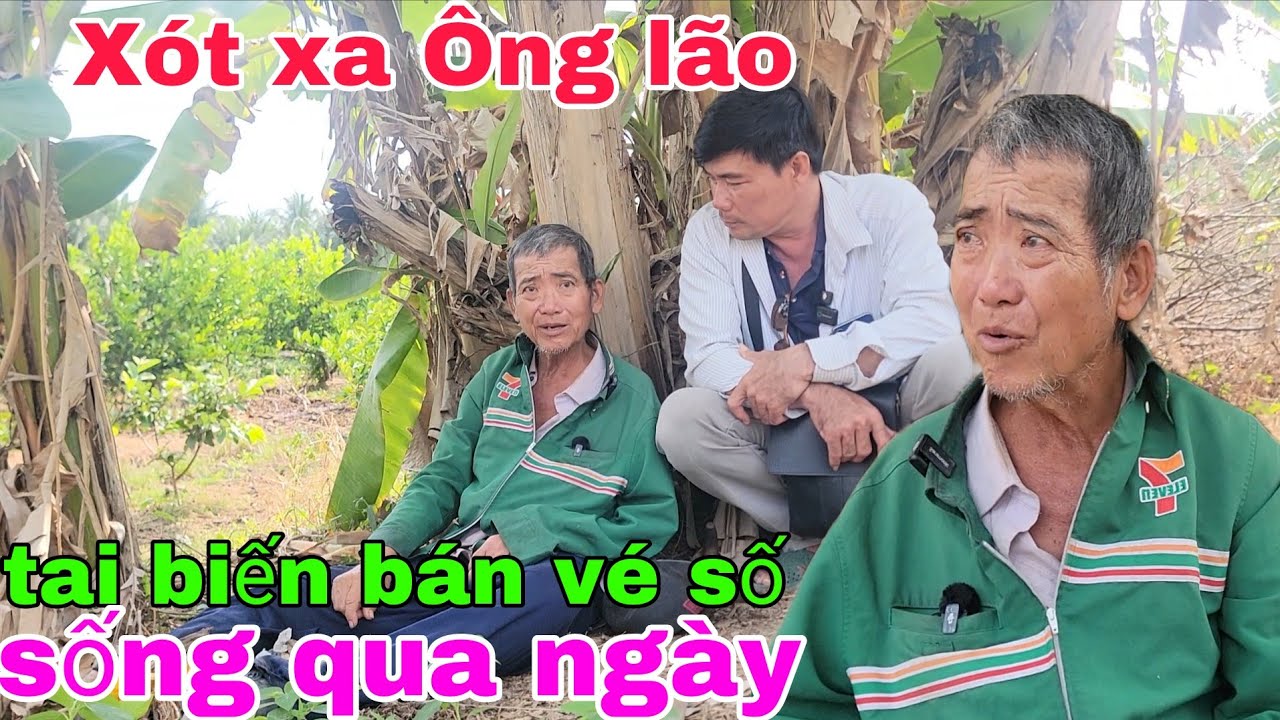 Xót xa Ông lão tai biến ở căn nhà đầy rác bán vé số sống qua ngày .Thiện Tâm 