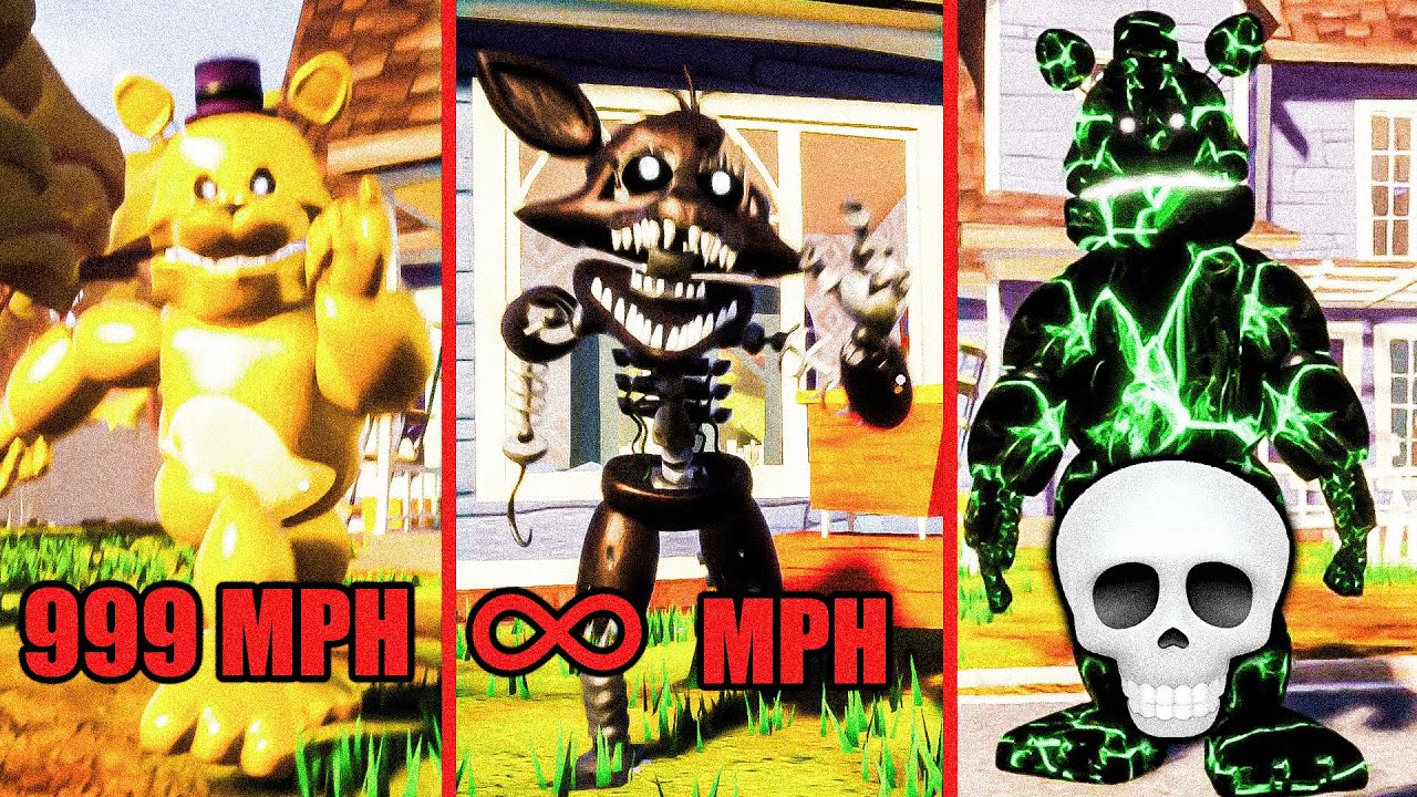 I GOT BULLIED BY THE FASTEST FREDBEAR IN HELLO NEIGHBOR