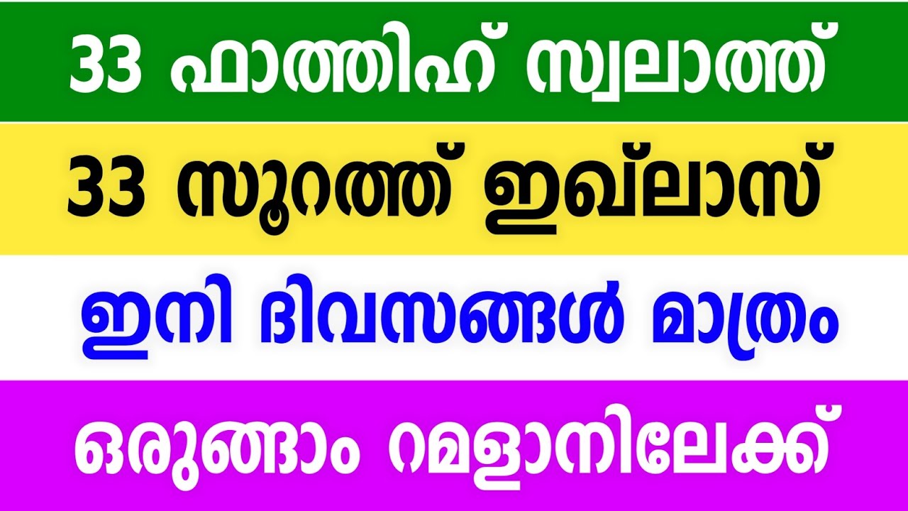 33 Fatih Swalath & 33 Surah Ikhlas | ശഅബാനിൽ ഇതുകൂടി ചൊല്ലൂ.. | Ramadan 2026 Special #special #faith