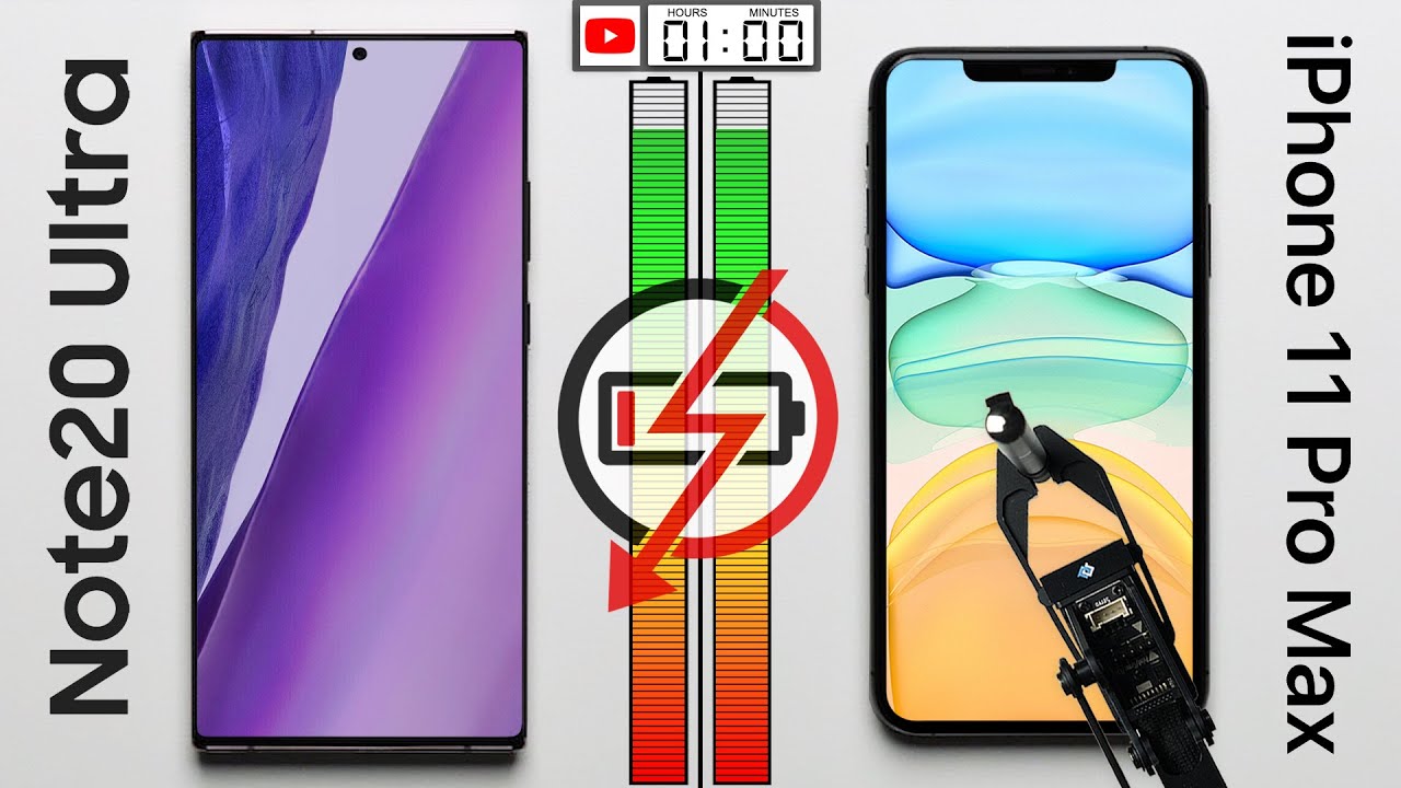 Note 20 Ultra vs. iPhone 11 Pro Max Battery Test