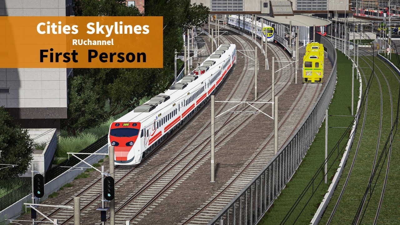 Cities Skylines : First Person Train Ride (Mingda ep13)