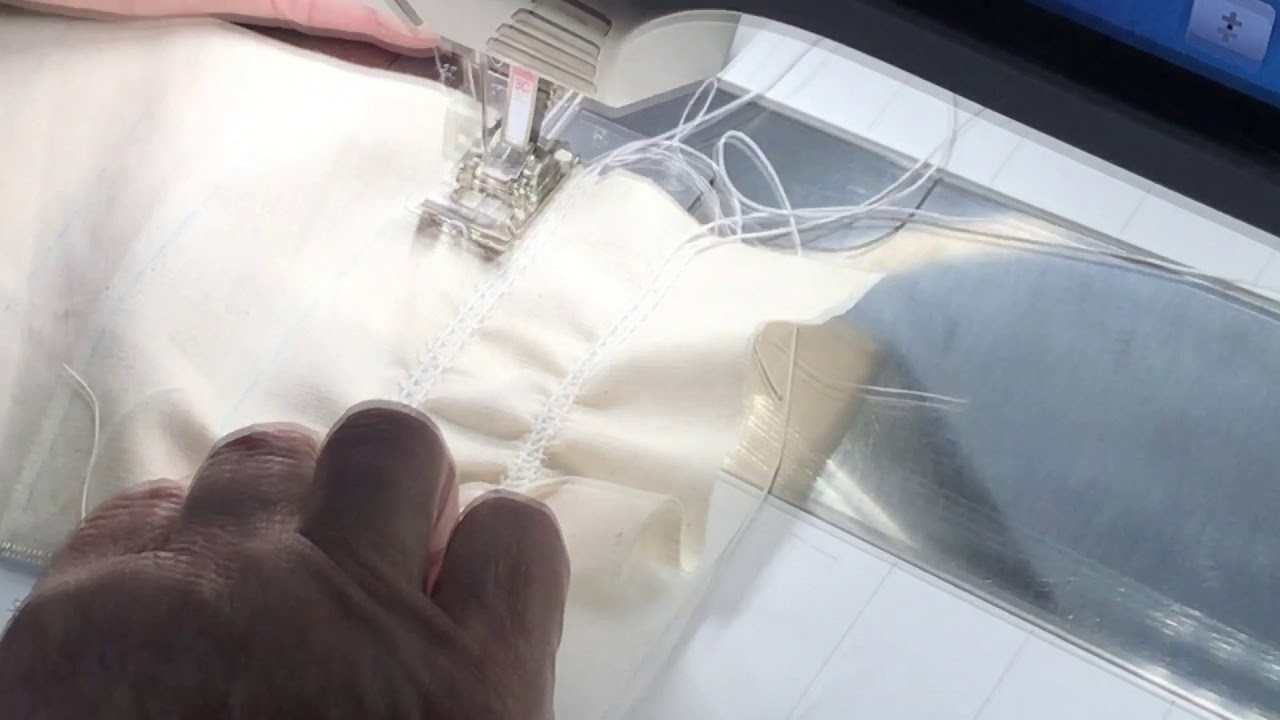 The dreaded shearing elastic! Easily done with Bernina foot 3C