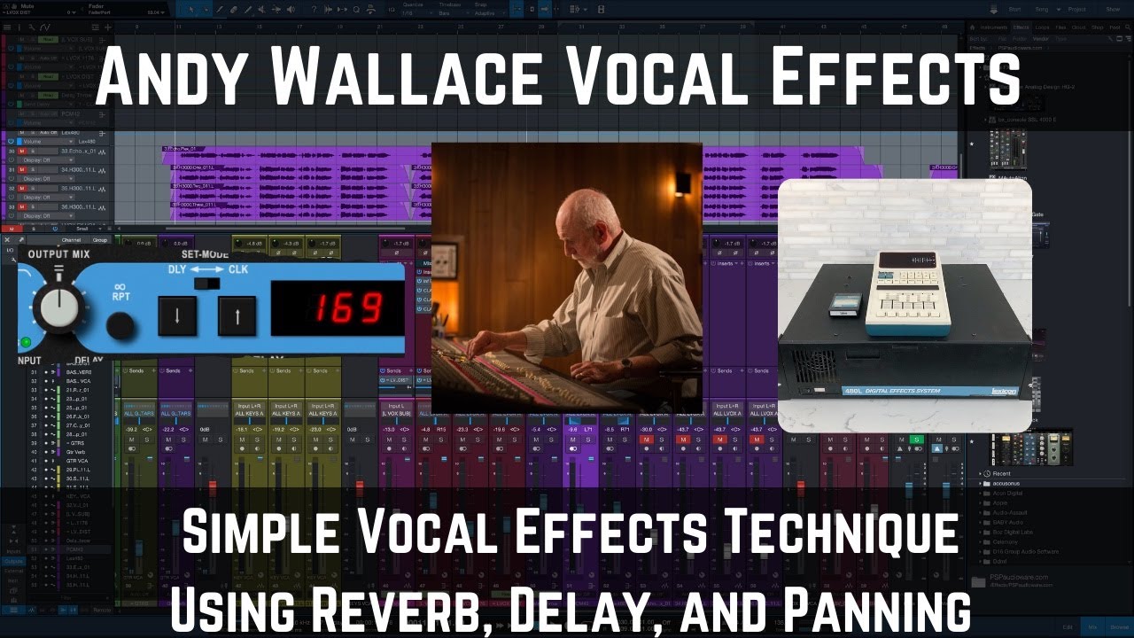 Andy Wallace Vocal Effects | Simple Technique Using Reverb, Delay, and Panning