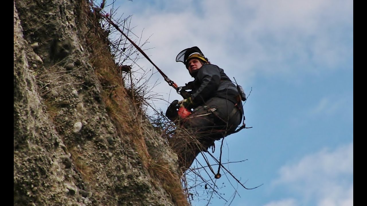 Bergputzer am Mönchsberg in Salzburg Jänner 2015