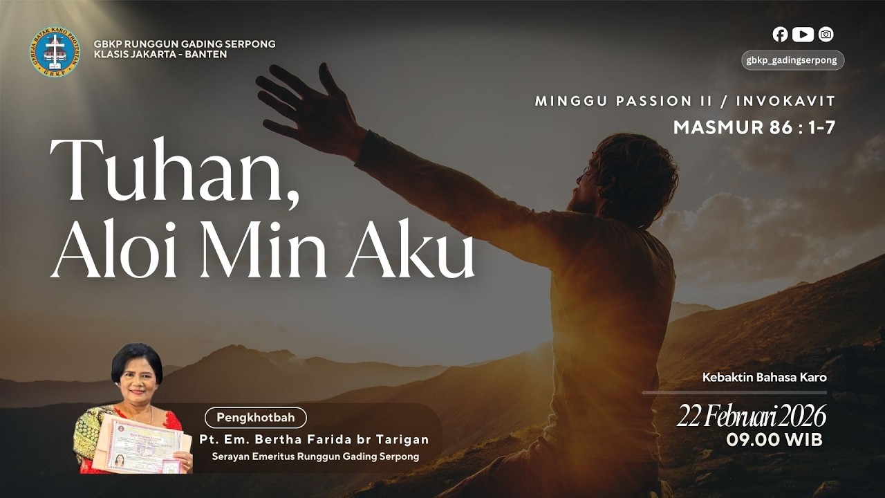 Tuhan, Aloi Min Aku - Pt. Em. Bertha Farida br Tarigan