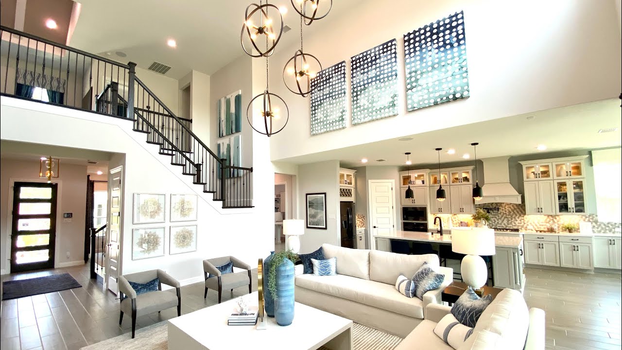 New Stunning Luxury Home Tour with Living Room Decorating Inspiration