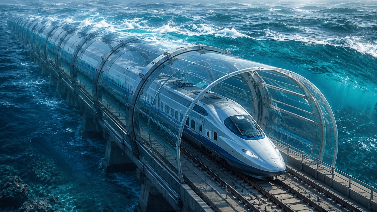 Japan&rsquo;s Futuristic Transparent Undersea Bullet Train Tunnel Concept | Full Engineering Process