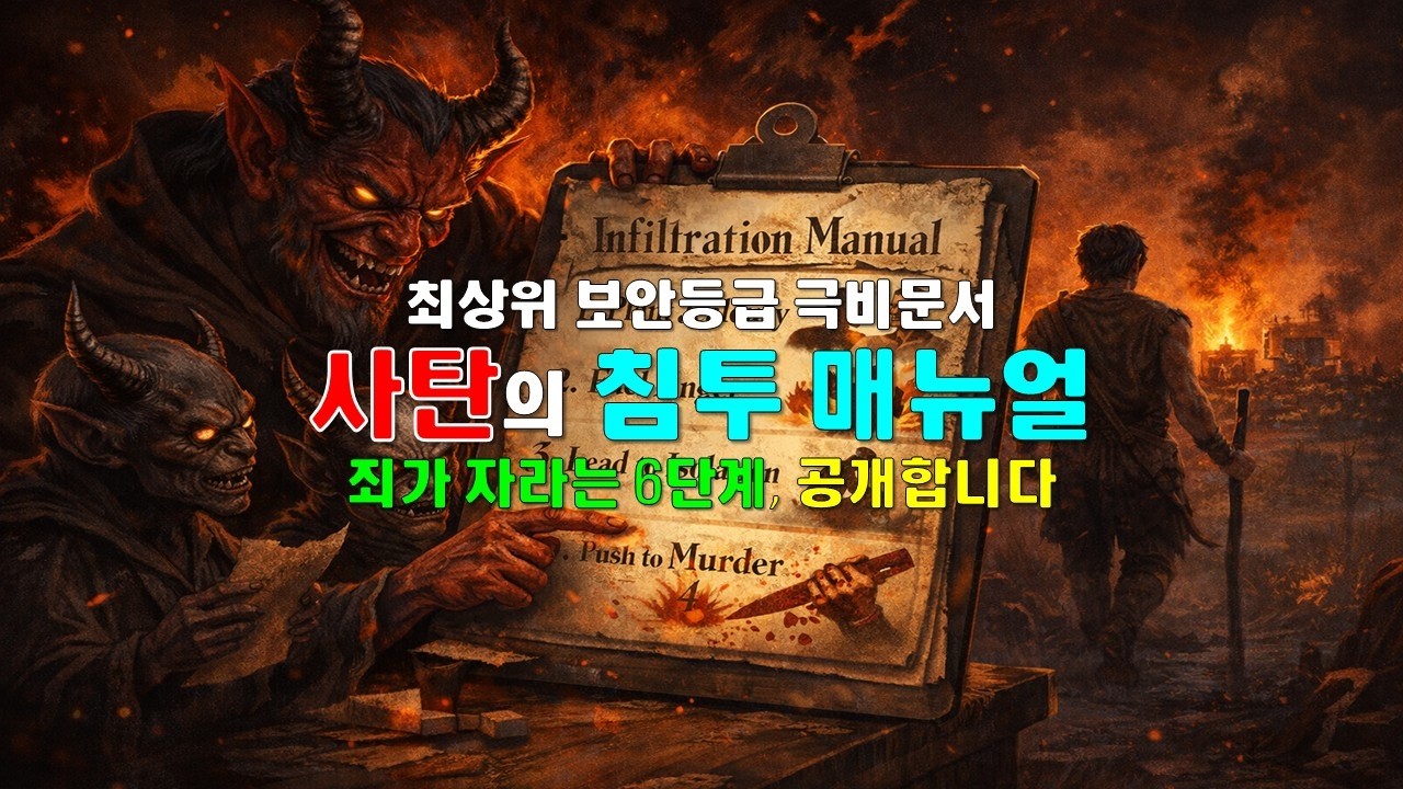 사탄의 침투 매뉴얼 - 죄가 자라는 6단계