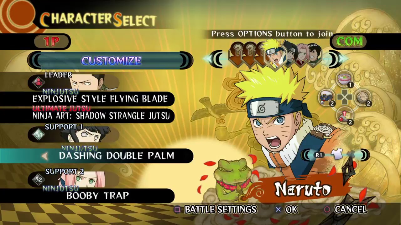 Naruto: Ultimate Ninja Storm, Free Battle Mode