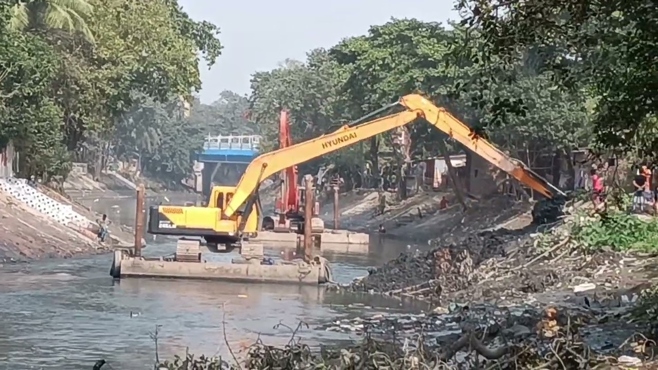 #dredging and cleaning of Adi Ganga going on in full swing @jana-o-ajana363