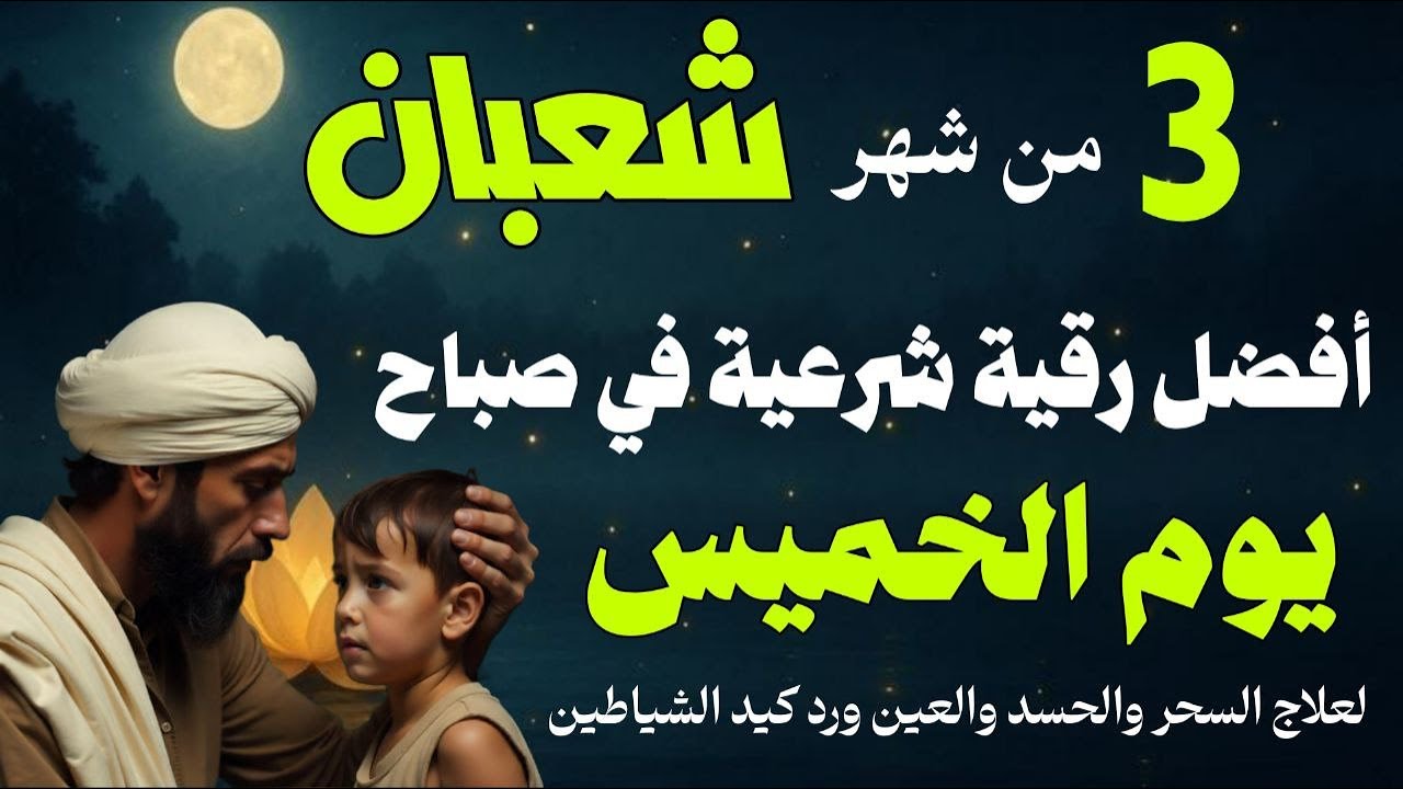 أفضل رقية شرعية في صباح يوم الخميس- 3 من شهر شعبان لعلاج الحسد والسحر والعين وتحصين البيت والأولاد