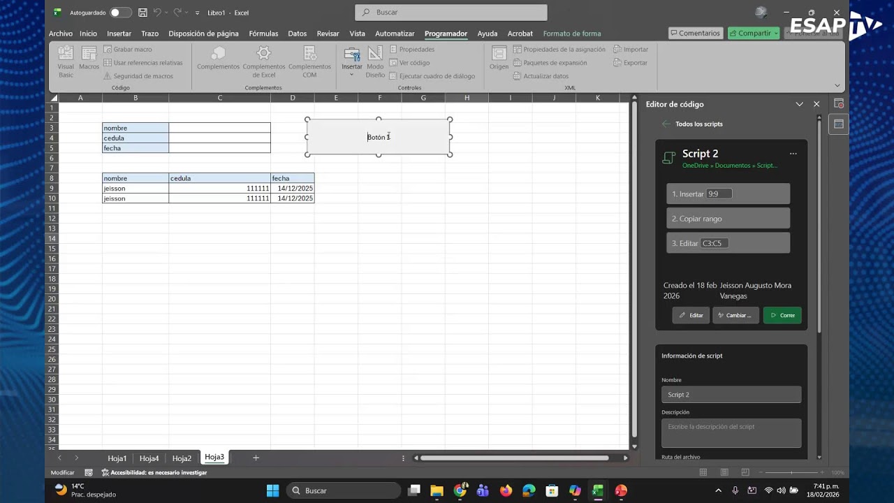 Café Charlado - Excel básico - Exponente Jeisson Mora