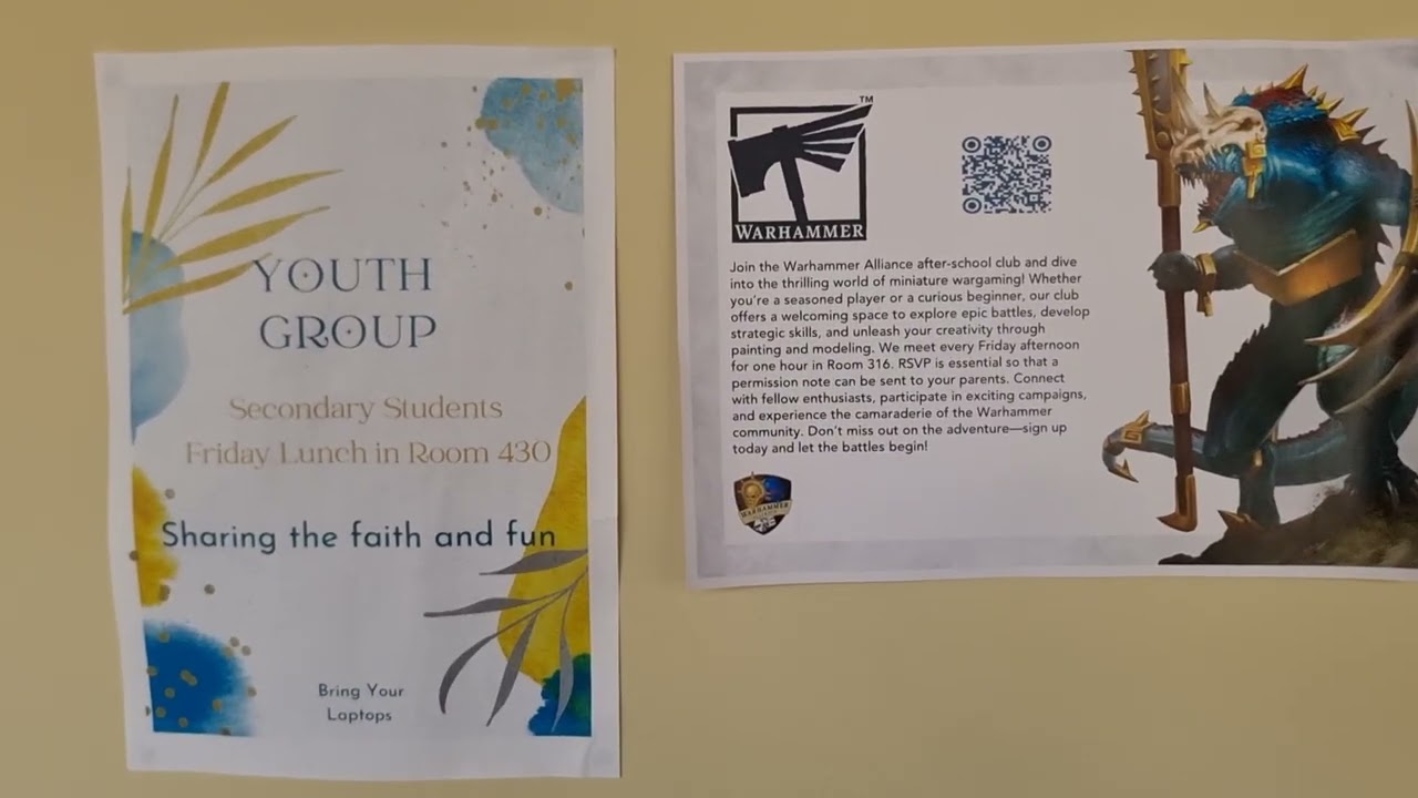 St Mary's cathedral college, Warhammer & Catholic Youth Group