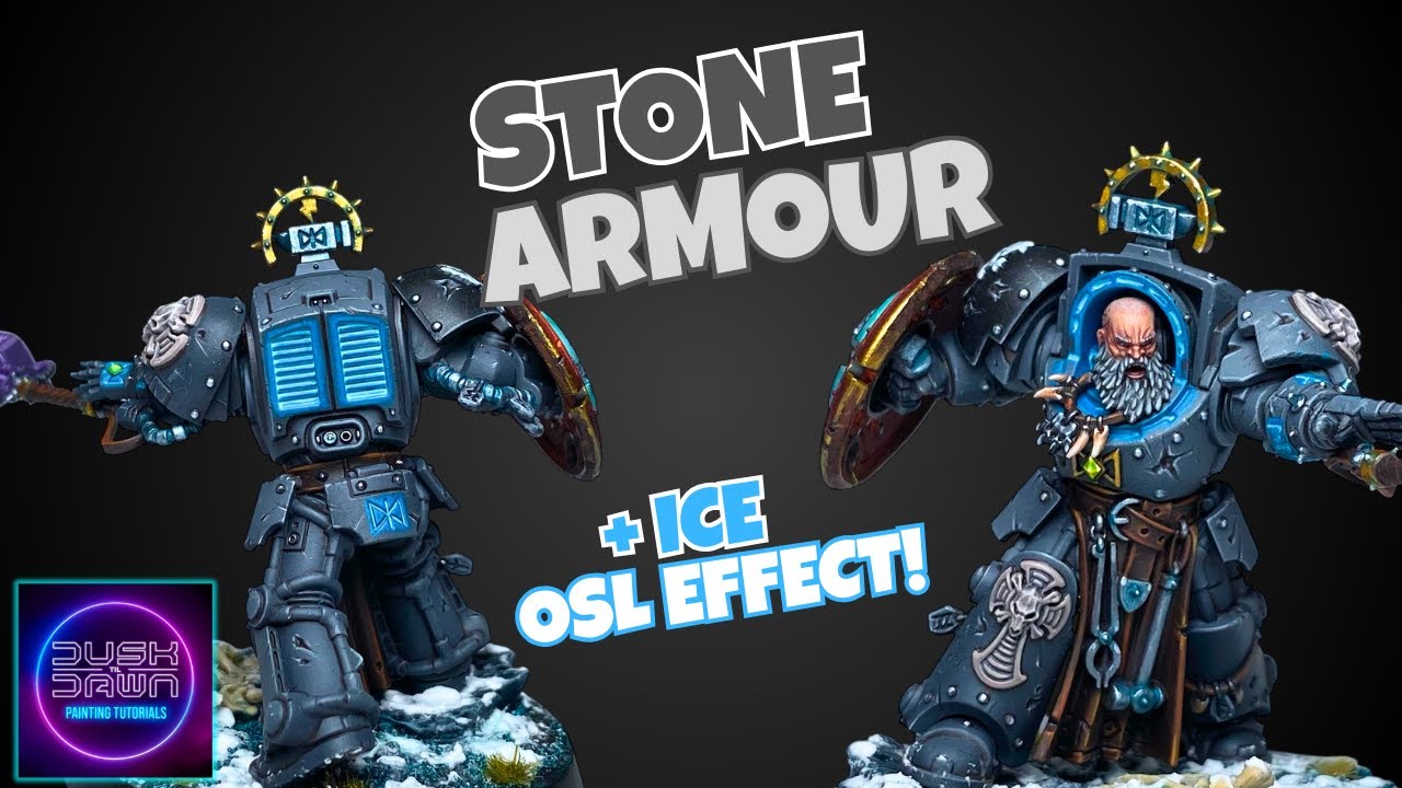 How to Paint STONE ARMOUR for MINIATURES