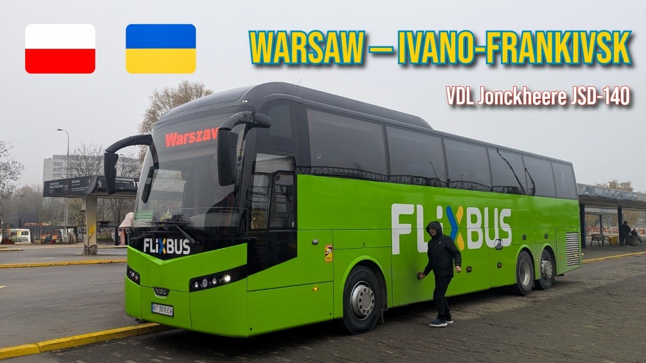 Warsaw &mdash; Ivano-Frankivsk | VDL Jonckheere JSD-140 | Flixbus Ukraine | Bus trip report