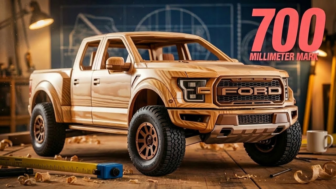 Handmade Wooden Ford F-150 Raptor | Full Woodworking Build in USA