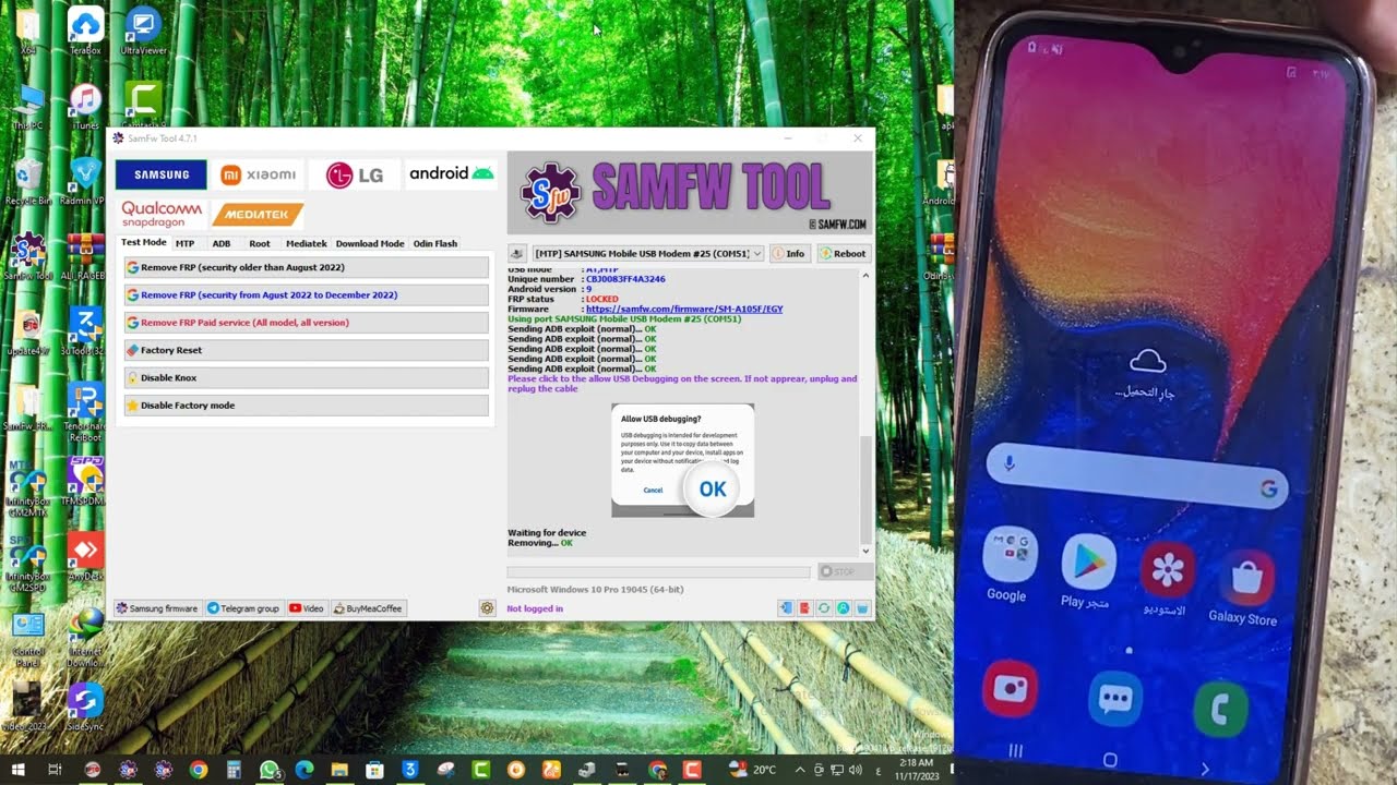 Samsung GalaxyA10,A20,A30,A50 FRP Bypass Android 11 تخطي حساب جوجل لهاتف سامسنج A10 U8
