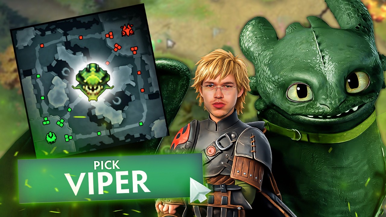 How Topson really plays VIPER MID in a HIGH MMR game!