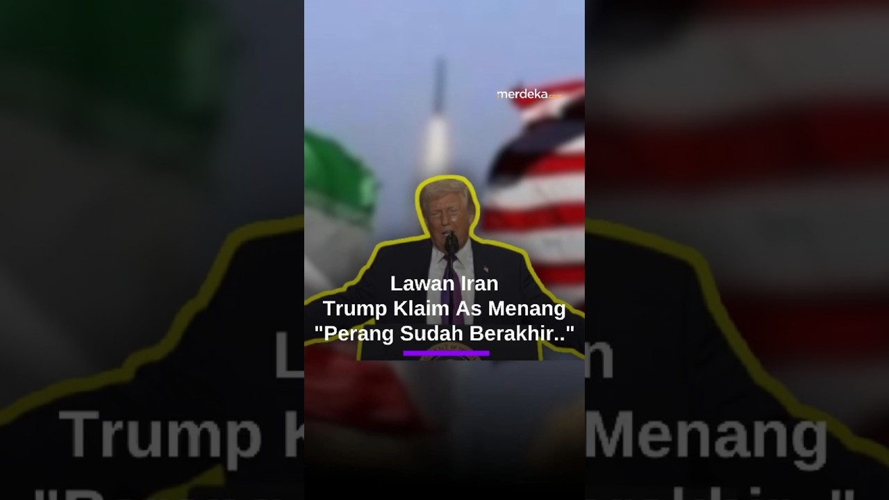 Trump Klaim AS Memang Lawan Iran: Perang Sudah Berakhir..