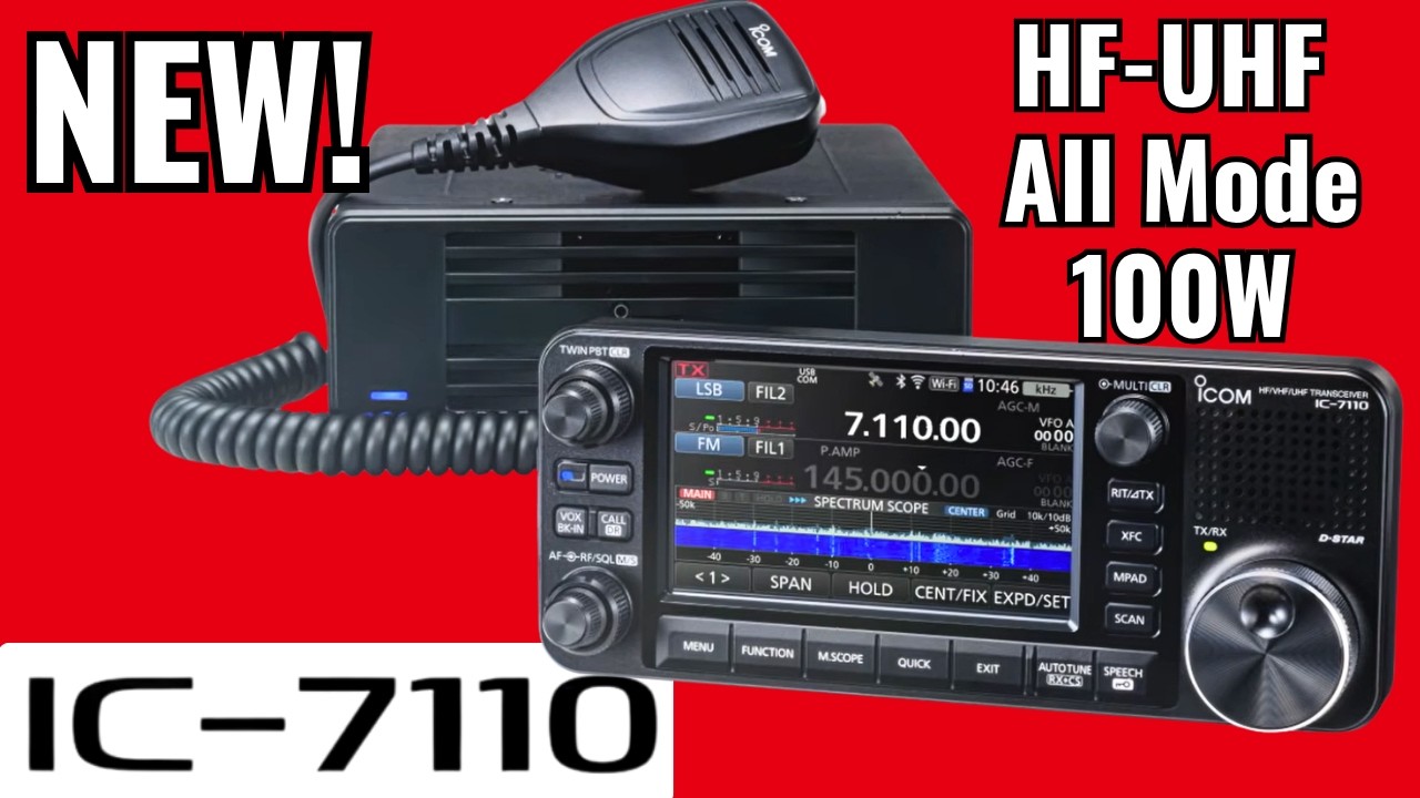 The NEW Icom IC-7110 (HF-UHF 100W All Mode)
