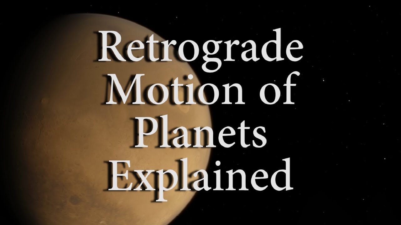 Retrograde Motion of Planets Explained