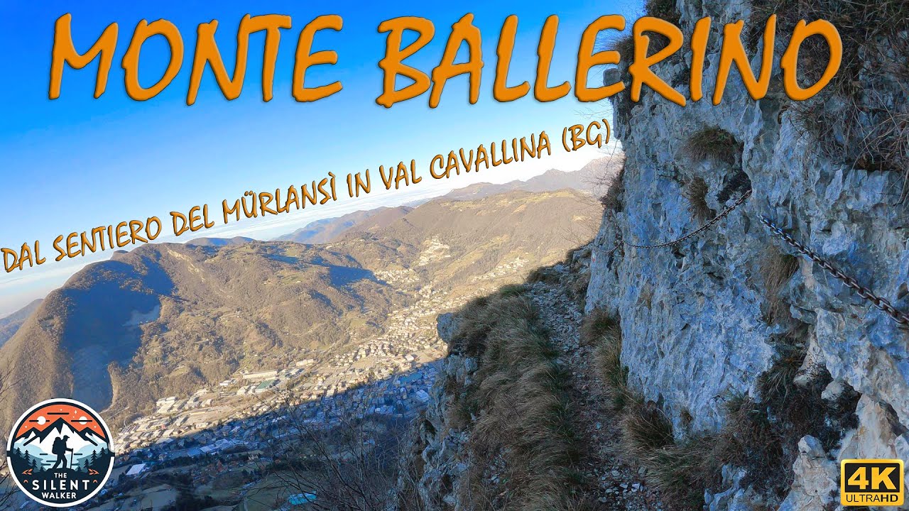 MONTE BALLERINO da Casazza (BG) in Val Cavallina per il sentiero del Mürlansì. Escursione di Gennaio