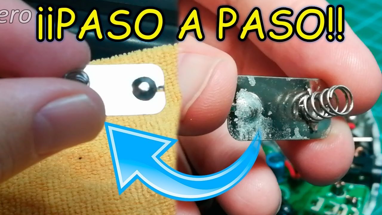 QUITAR OXIDO BATERIAS PASO A PASO EXPLICADO