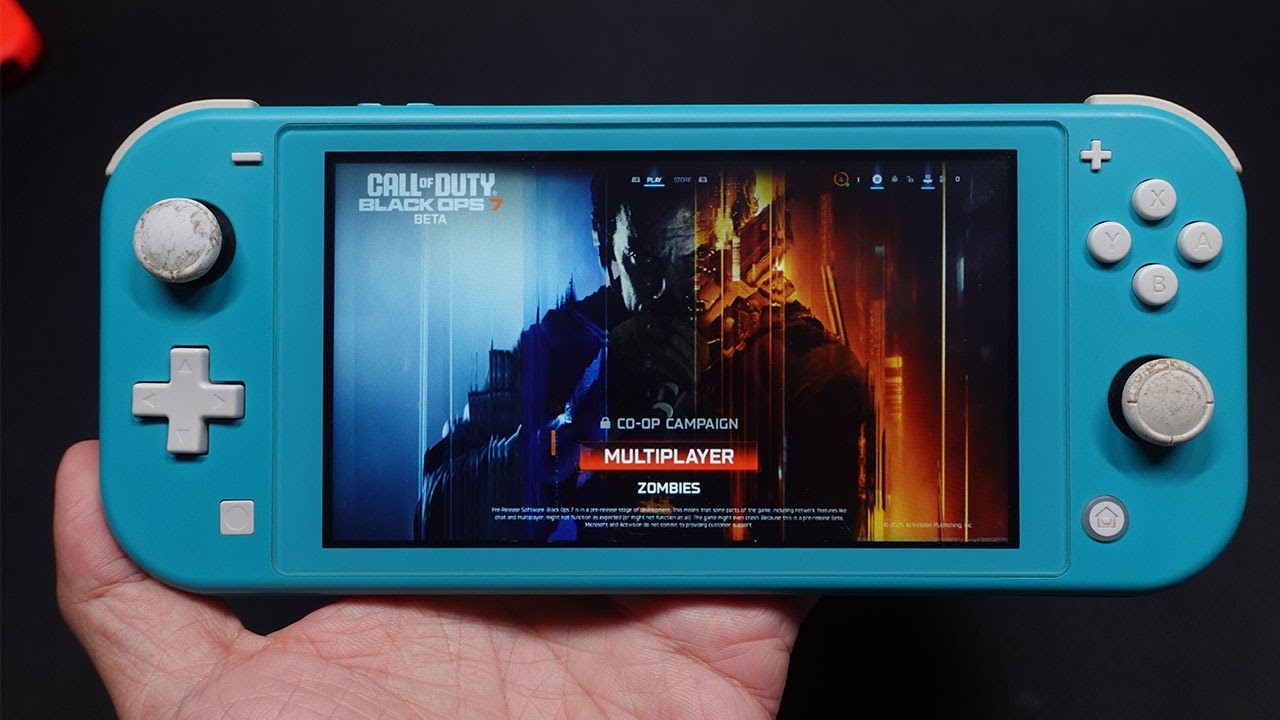 Call Of Duty Black Ops 7 Beta on Nintndo Switch LITE Gameplay