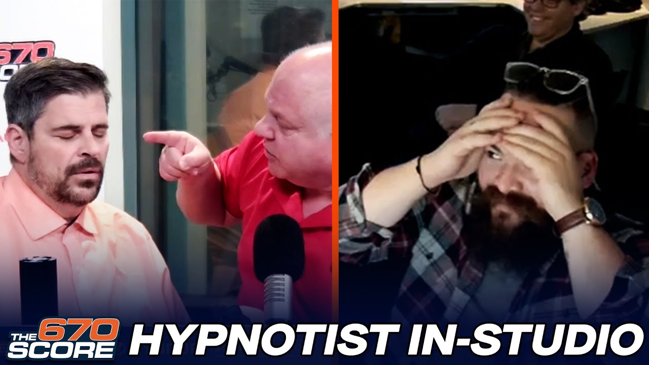 Hypnotist Rich Guzzi puts Parkins & Spiegel under during show