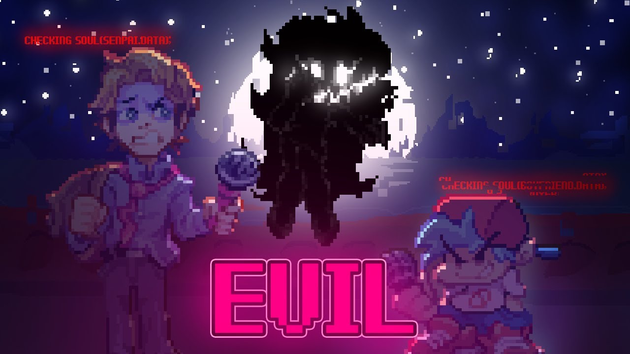 Funkin' Corruption The Last Screams | BF and Senpai vs Evil GF DAY 2
