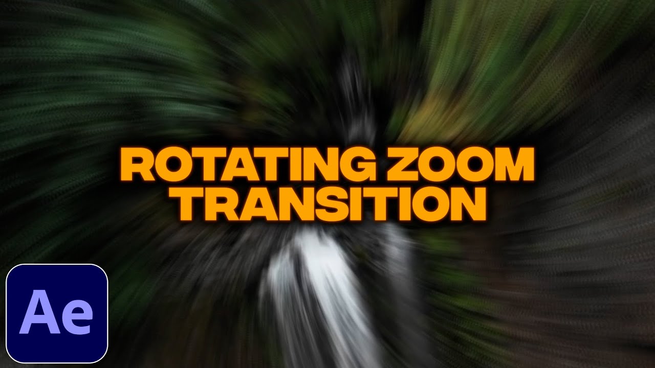Rotating Zoom Transition Tutorial in After Effects | Seamless Zoom Rotation Transition