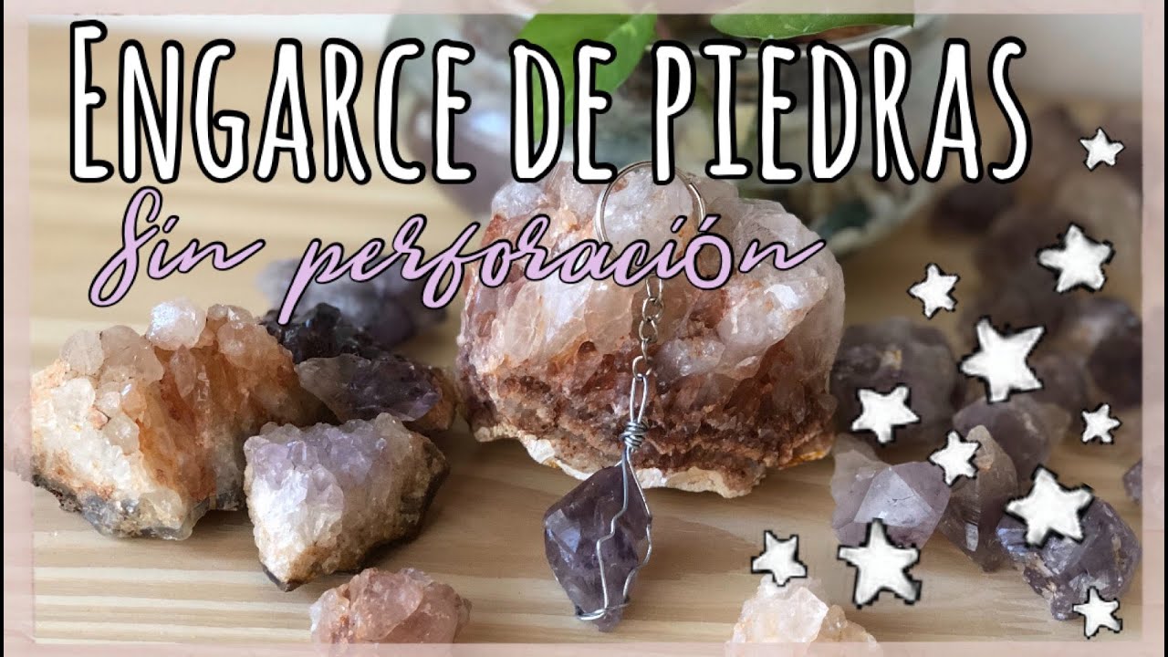 💎DIY Fácil 💎Cómo hacer dijes y llaveros con piedras naturales y alambre✨ (sin perforación)