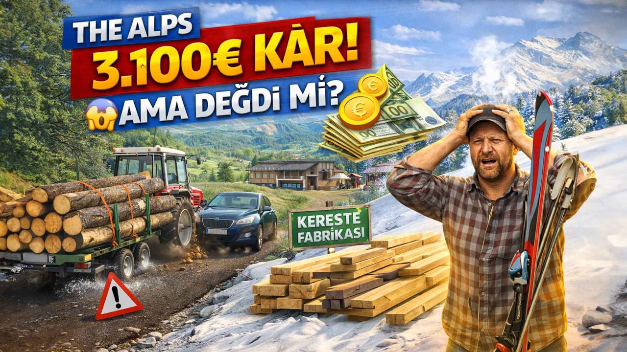 800€’luk Görevden 3.100€ Kazandım! 😱Sonunda Kayak! 😂 | FS25 0€ Challenge Bölüm 8
