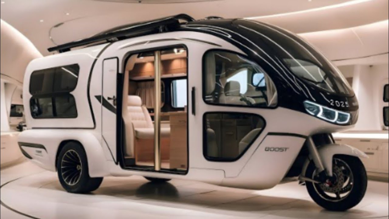 Трехколесный кемпер-дом на колесах 2025 года | Миниатюрный дом на 3 колесах, который вас поразит