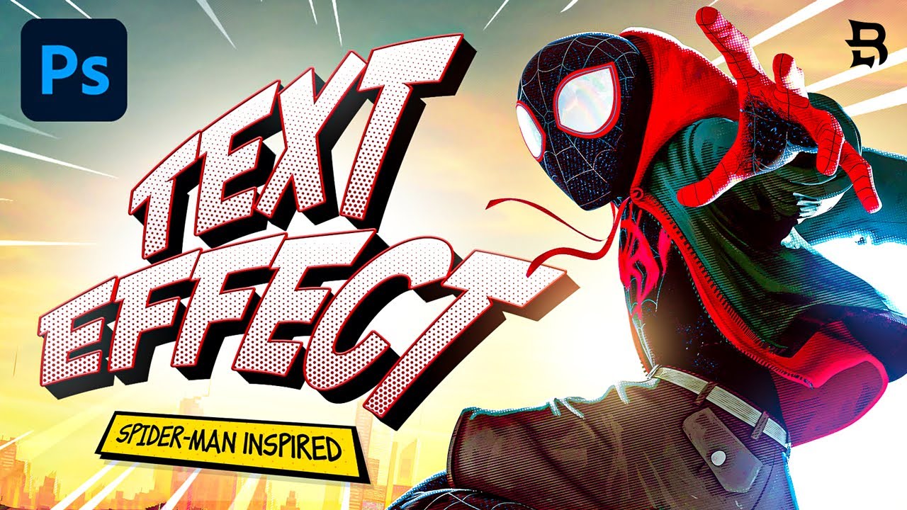 How To Create a Spider-Man Text Effect! - Photoshop 2022 Tutorial