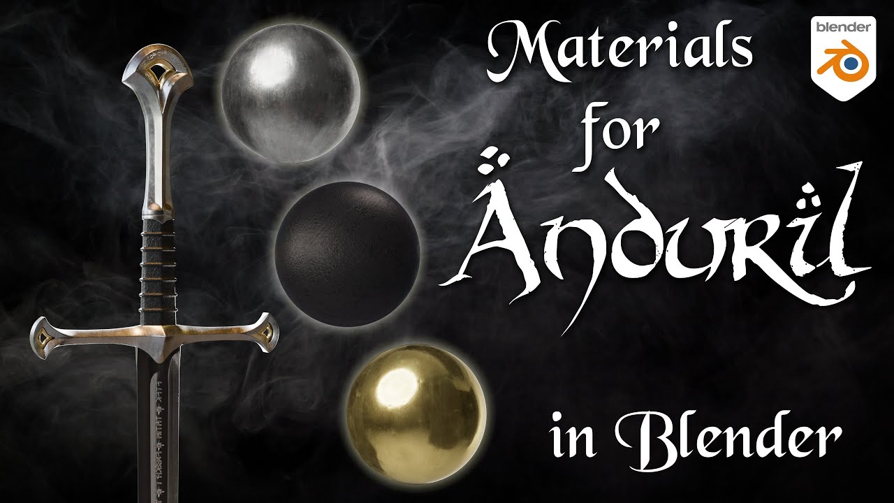 Создание материалов для Андурила в Blender 4.2
