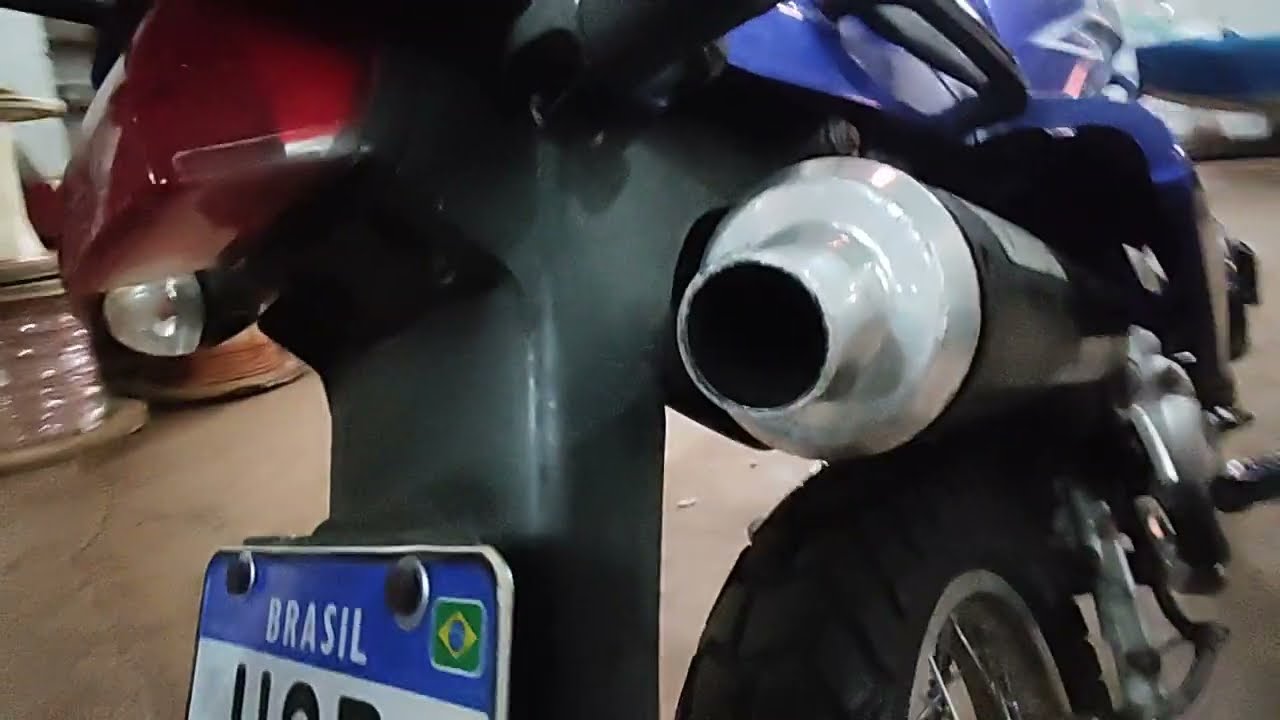Como trocar lã de vidro escapamento sarachu XT 600