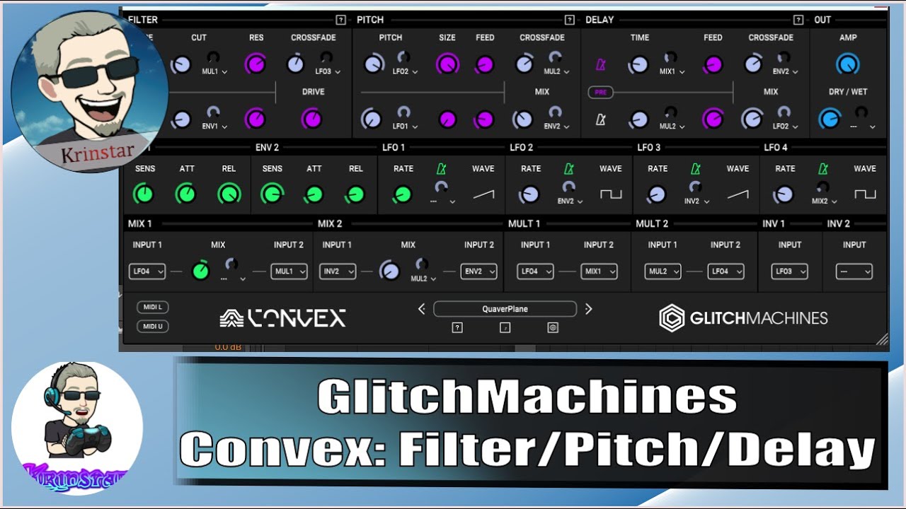 GlitchMachines: Convex, This time PItch madess, with delay and Filter