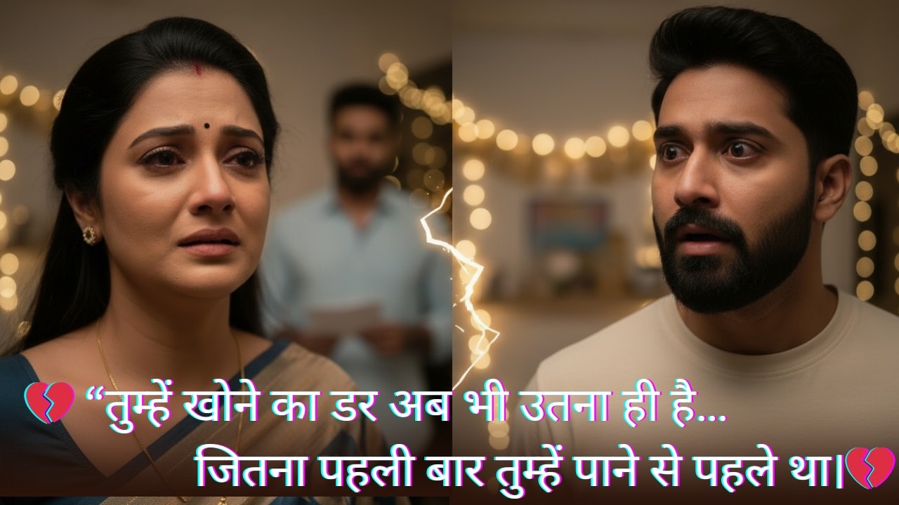 💔“तुम्हें खोने का डर अब भी उतना ही है… जितना पहली बार तुम्हें पाने से पहले था।💔 Heart Touching story