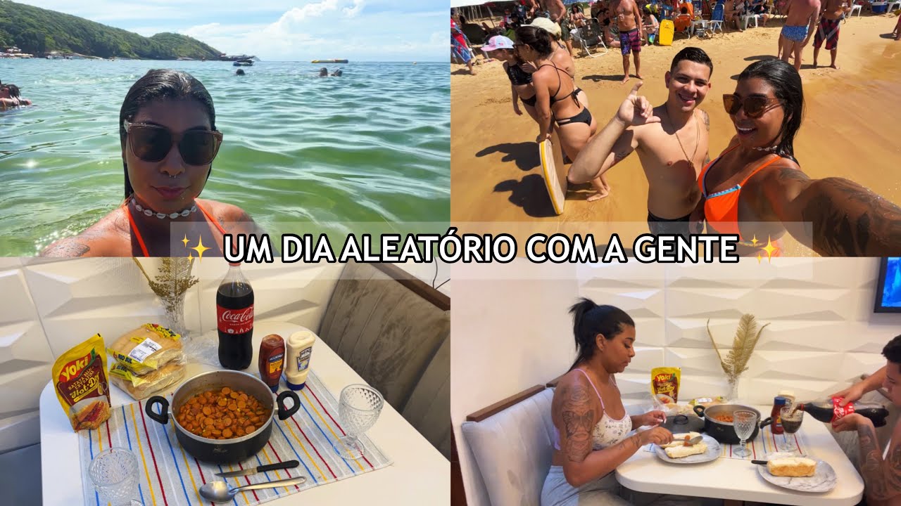 VLOG: Conhecendo a praia de búzios+ NOITE DO CACHORRO QUENTE COM O BOY EM CASA ✨* Dia aleatório *