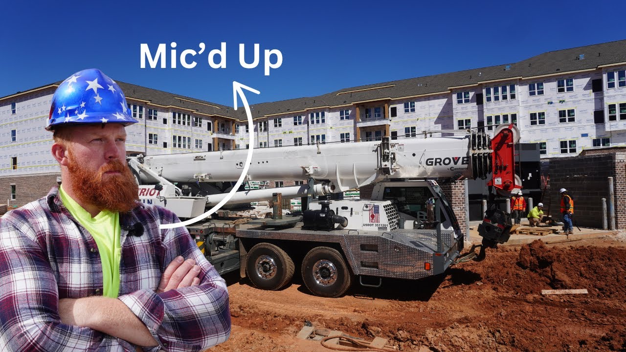 Оператор крана с микрофоном | Мобильный кран