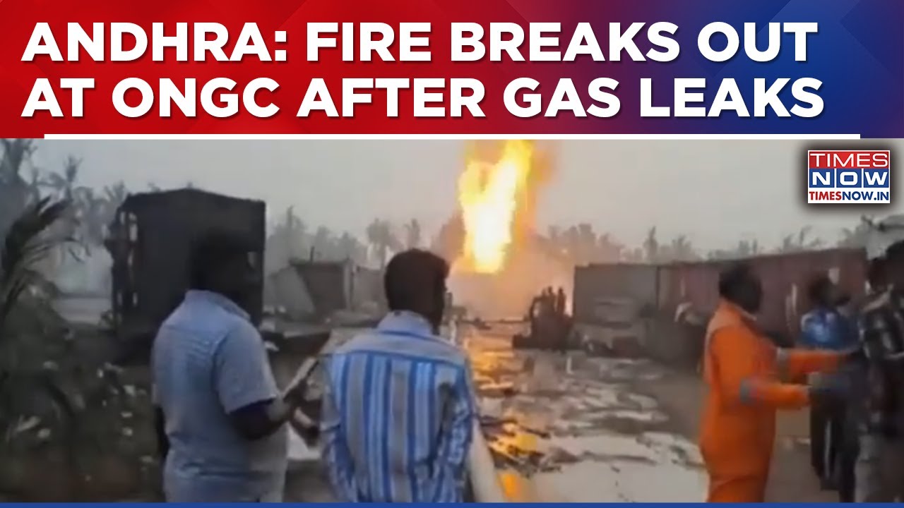 Fire Breaks Out At ONGC Mori-5 Well In Andhra Pradesh After Gas Leak; Spreads Over 1 KM
