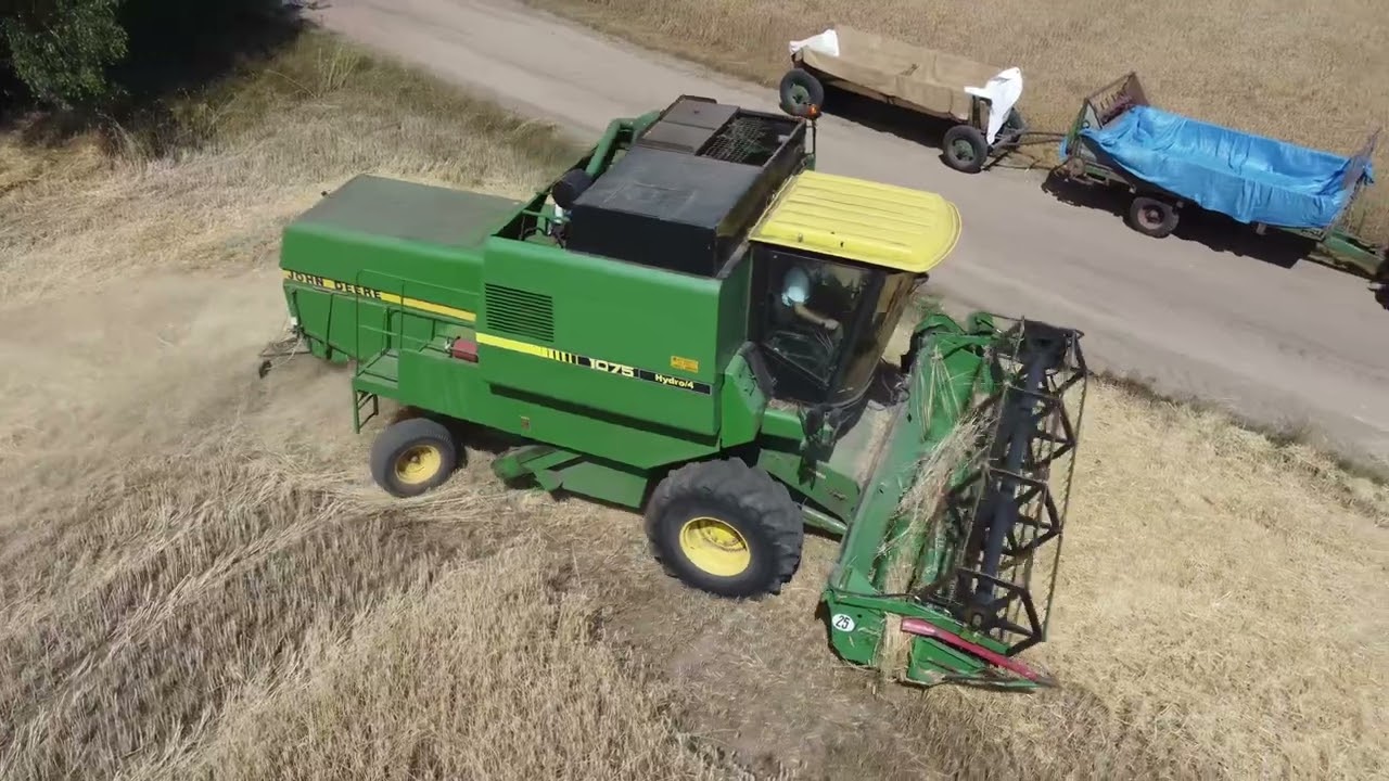 John Deere 1075 Hydro/4|Pierwszy wjazd w żyto|Sieczkarnia|Żniwa 2023|4K|