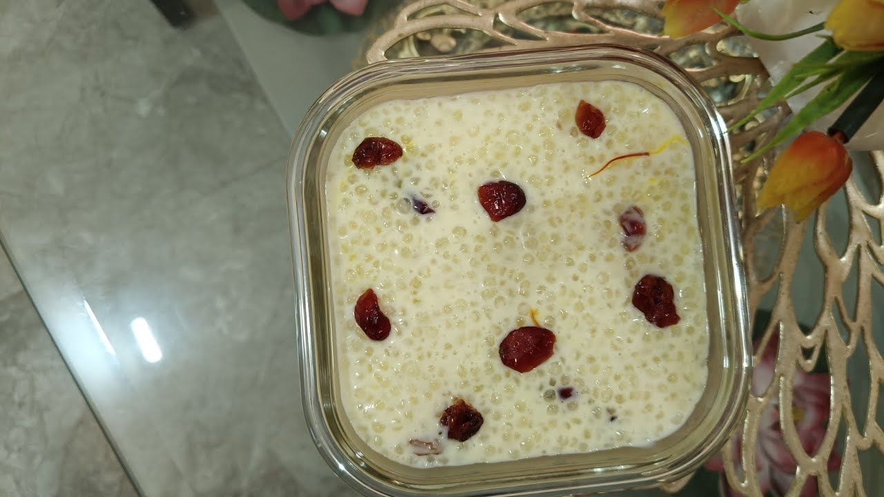 How to make sabudana kheer||summer special #sabudanarecipe #dessertrecipe #sabudanakheerrecipe 