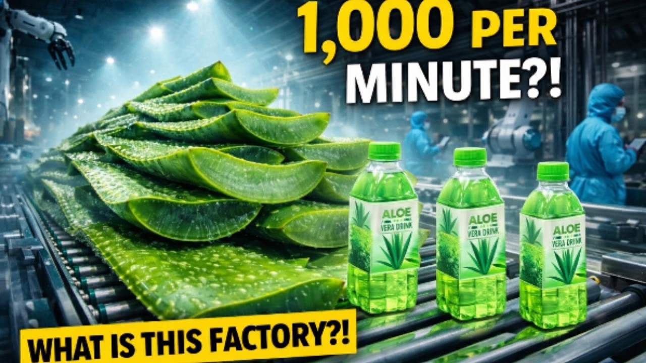 How 50,000 Aloe Vera Drinks Are Made Daily | Inside a Modern Bottling Factory