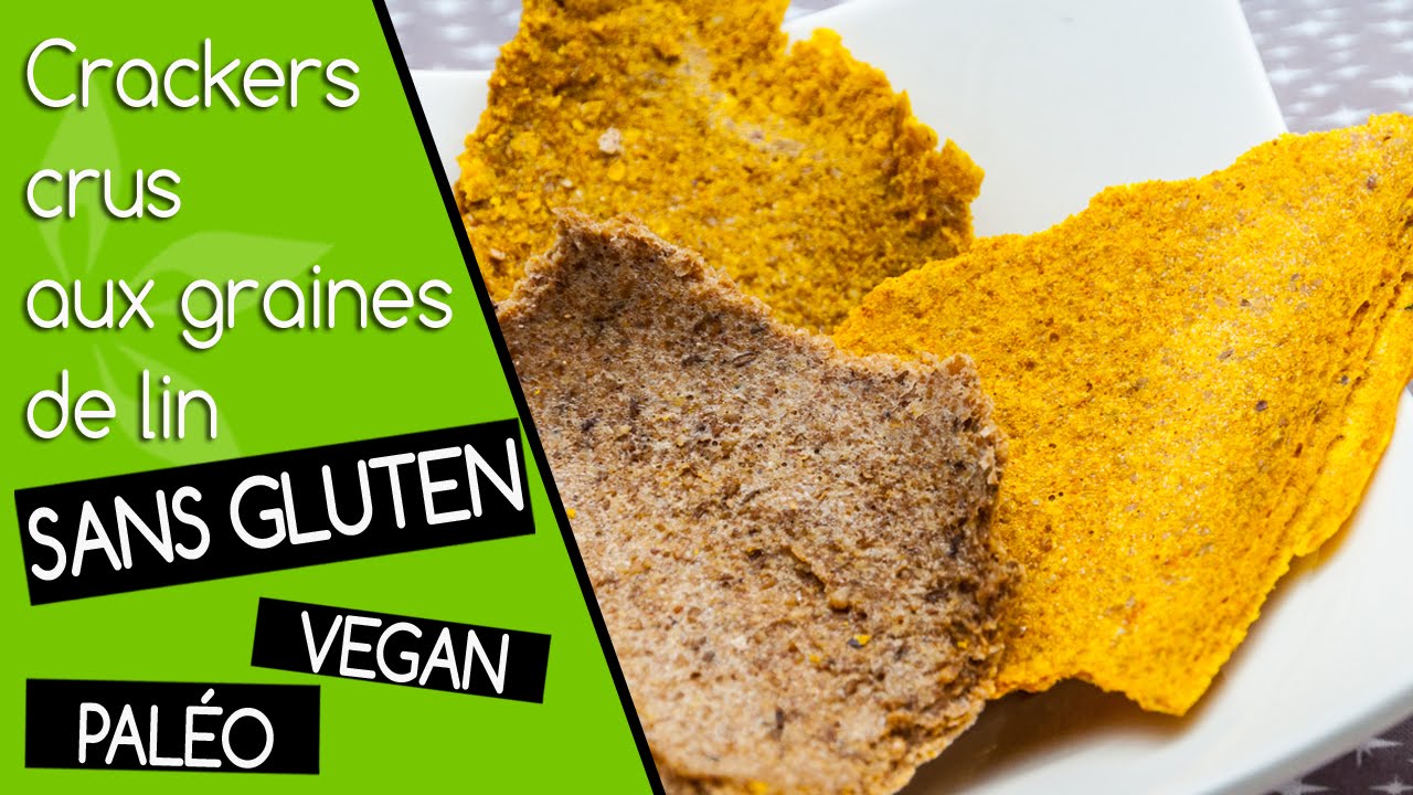 Crackers crus vegan et sans gluten aux graines de lin #healthy