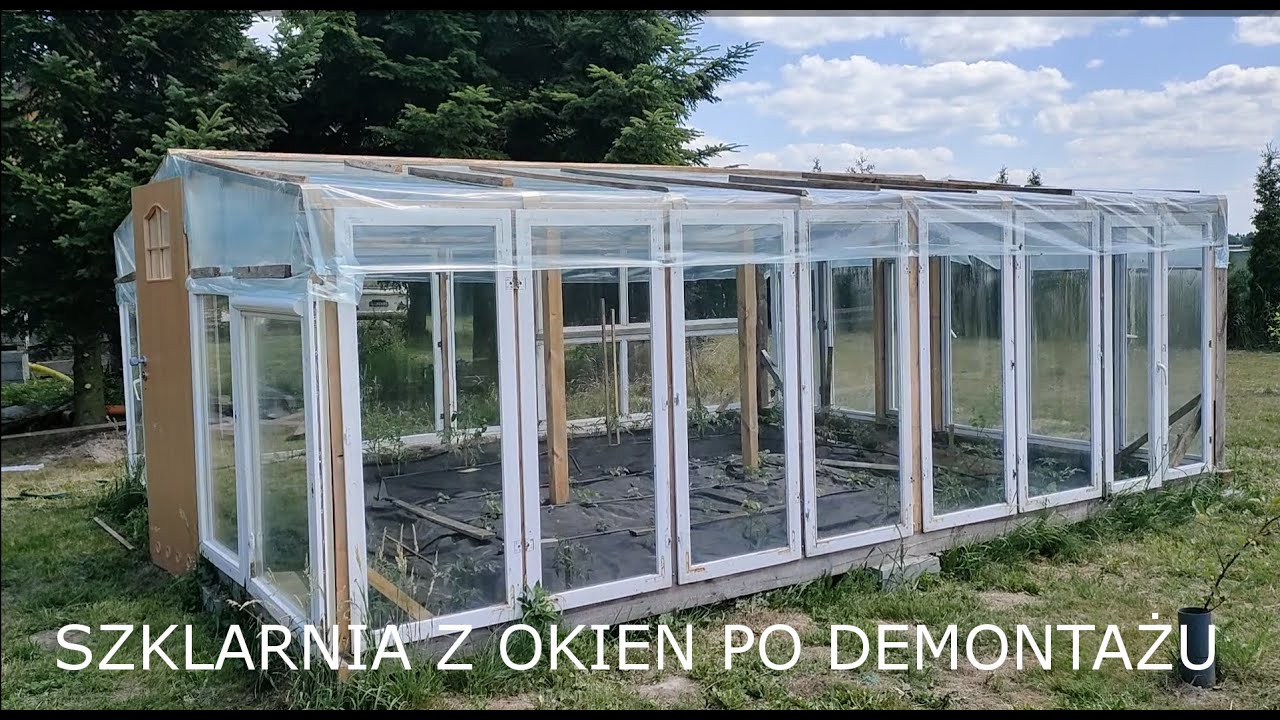 Jak zrobić szklarnie z okien po demontażu wraz z montażem linii kroplującej POLECAM !