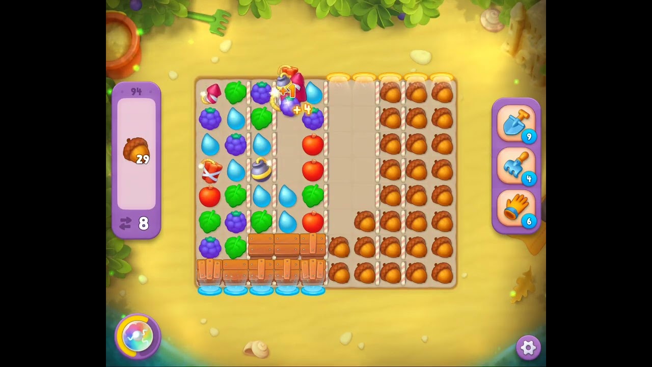 Gardenscapes Level 94 Completed